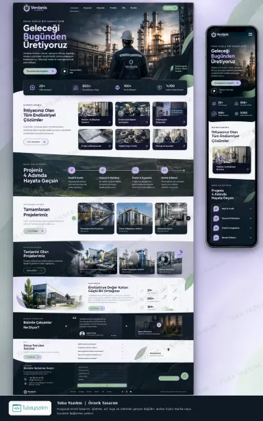 Sample website design for Manufacturing & Industrial Companies