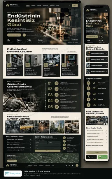 Sample website design for Industrial Automation Companies