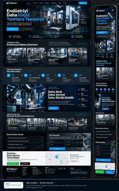 Sample website design for Industrial Machinery Manufacturers
