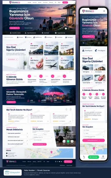Sample website design for Insurance Agencies & Brokers
