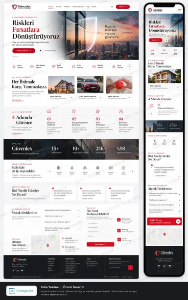 Sample website design for Insurance Agencies & Brokers