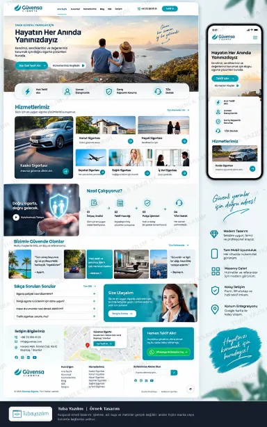 Sample website design for Insurance Agencies & Brokers