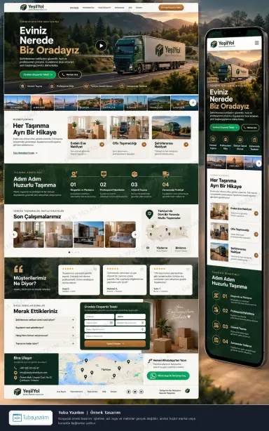 Intercity Moving — sample website design
