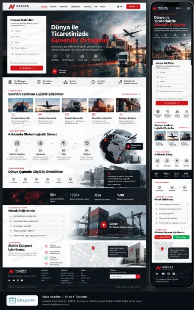 Sample website design for Customs Clearance Companies
