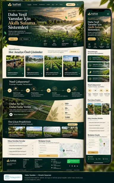 Sample website design for Agricultural Supplies & Irrigation Systems