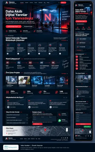 Sample website design for IT Services & Technology Companies