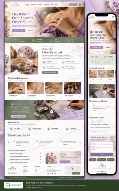 Sample website design for Jewellery Shops