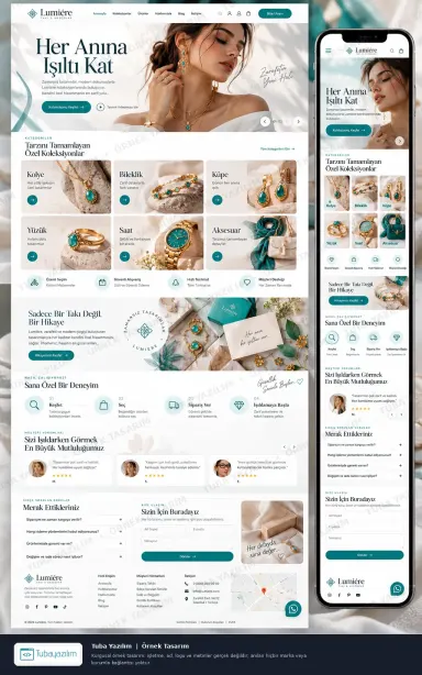 Sample website design for Jewellery Shops