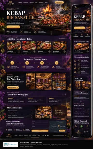 Sample website design for Grill & Kebab Restaurants