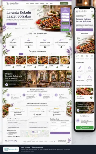 Kebab Restaurant — sample website design