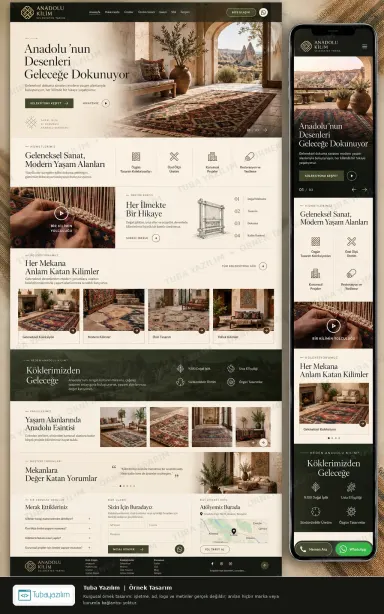Sample website design for Carpet & Kilim Manufacturers