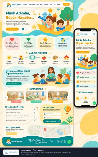 Sample website design for Nurseries & Kindergartens