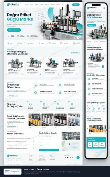 Sample website design for Packaging, Filling & Labelling Machine Suppliers