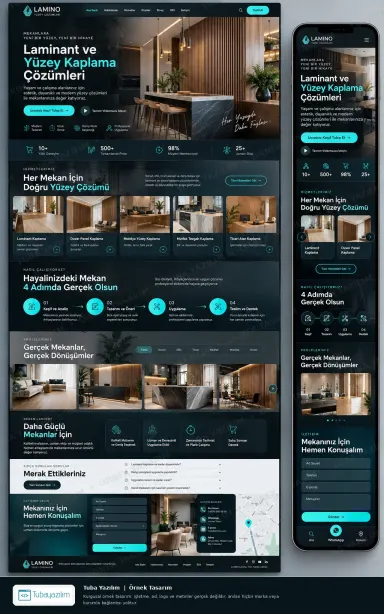 Sample website design for Flooring Contractors