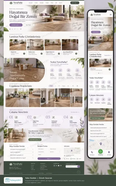 Sample website design for Flooring Contractors