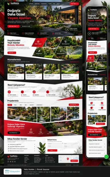 Sample website design for Landscaping & Garden Design Companies