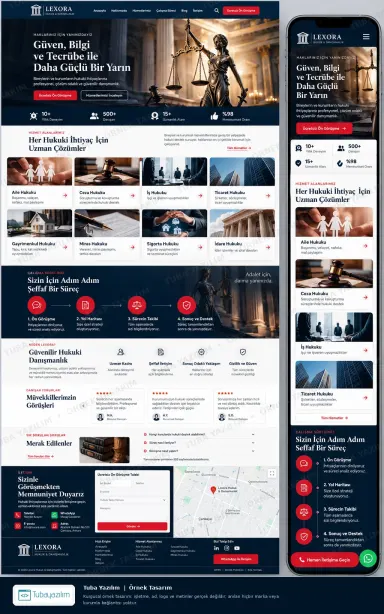 Sample website design for Law Firms & Legal Consultants