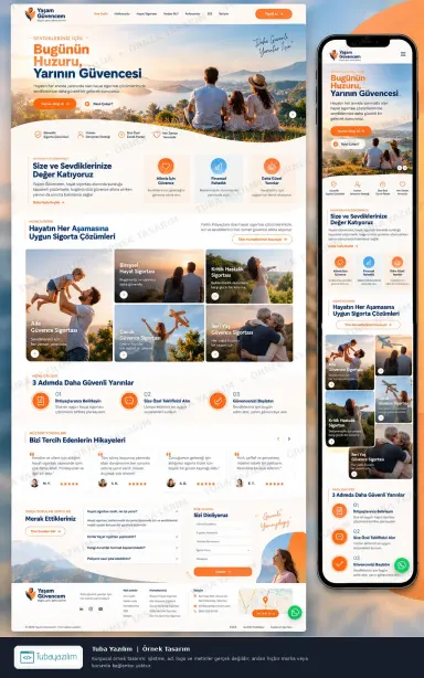 Sample website design for Life Insurance Agencies
