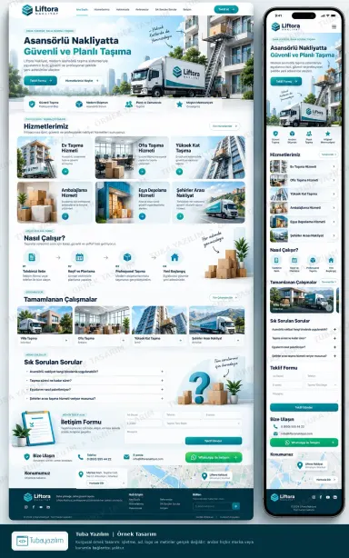 Sample website design for Movers & Packers