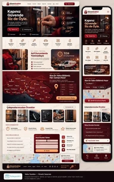 Locksmith & Key Maker — sample website design
