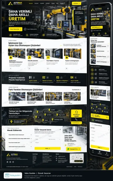 Sample website design for Industrial Automation Companies