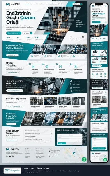 Sample website design for Industrial Machinery Manufacturers