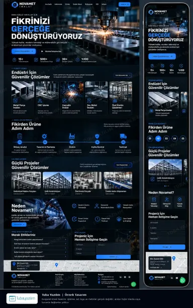 Manufacturing Company — sample website design