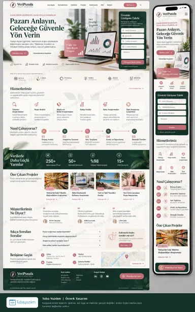 Sample website design for Market Research Companies