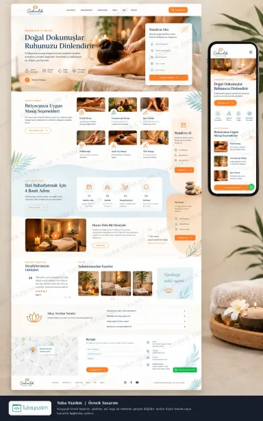 Sample website design for Massage Centres