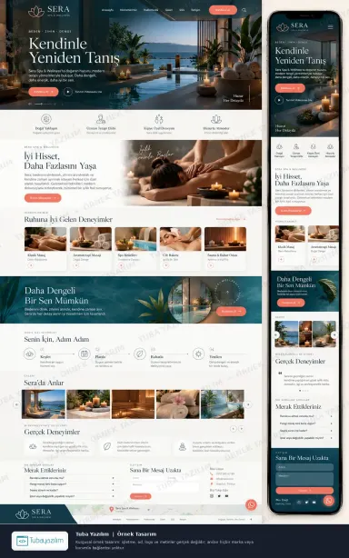 Sample website design for Spas & Wellness Centres