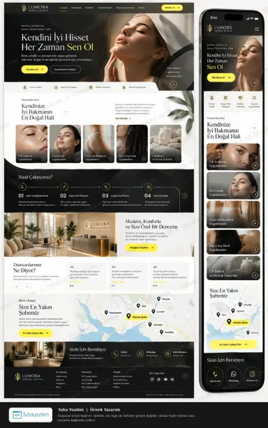 Sample website design for Aesthetic & Cosmetic Clinics