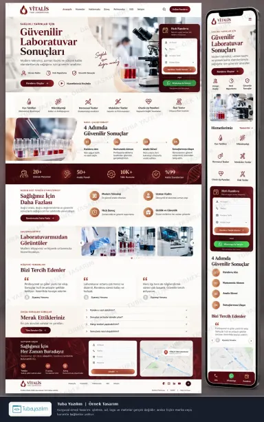Sample website design for Medical Laboratories