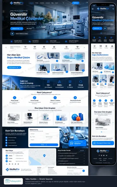 Sample website design for Medical Equipment & Supplies Companies