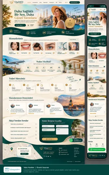 Sample website design for Medical Tourism Companies
