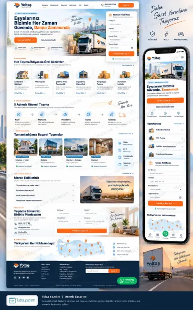 Sample website design for Logistics & Freight Companies