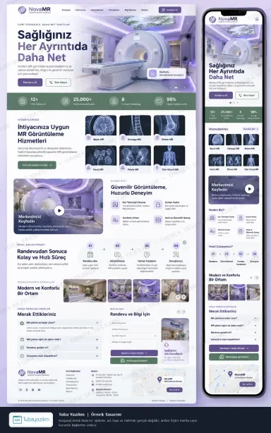 Sample website design for MRI & Diagnostic Imaging Centres
