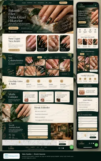 Nail Art — sample website design
