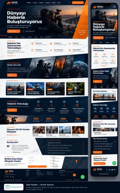 News Agency — sample website design
