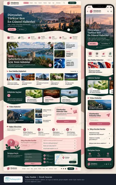 Sample website design for News Portals & News Agencies