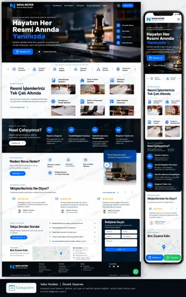 Notary Services — sample website design