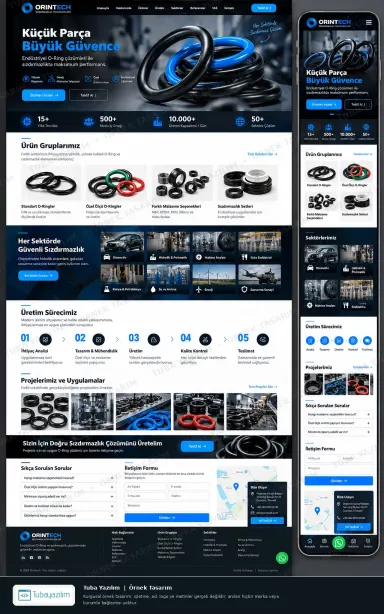 O-Ring Production — sample website design