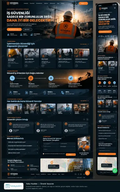 Sample website design for Occupational Health & Safety Services