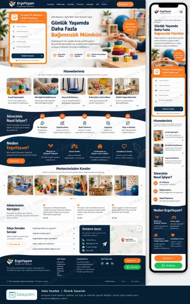 Sample website design for Occupational Therapy Centres