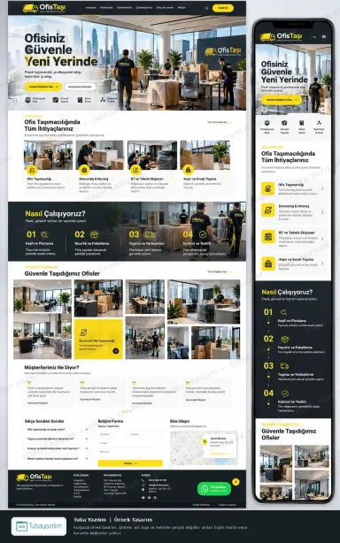 Sample website design for Movers & Packers