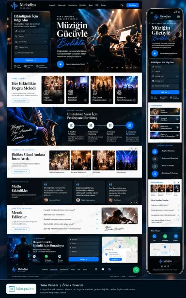 Orchestra — sample website design