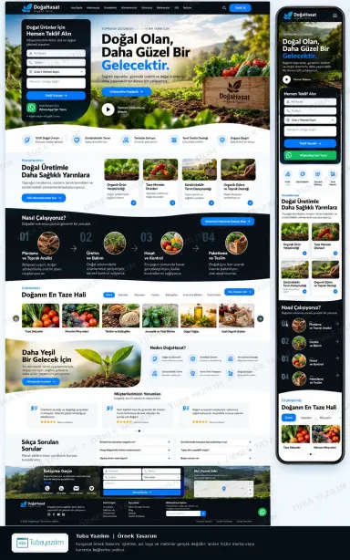 Sample website design for Farms & Agricultural Companies