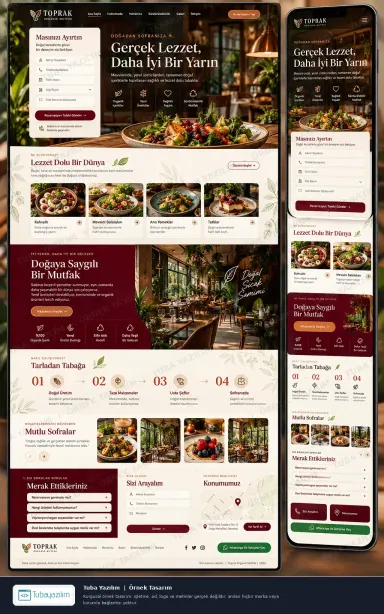 Sample website design for Vegan, Vegetarian & Organic Restaurants