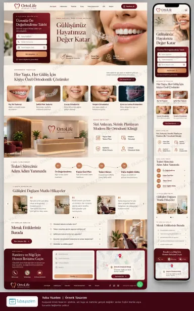 Sample website design for Dental Clinics