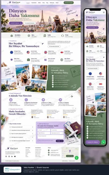 Sample website design for Visa & Immigration Consultants