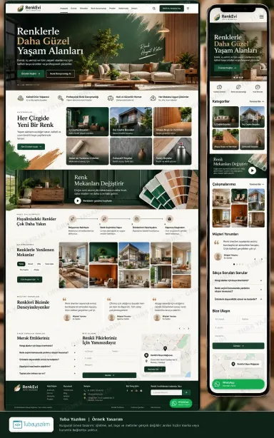 Sample website design for Paint Shops